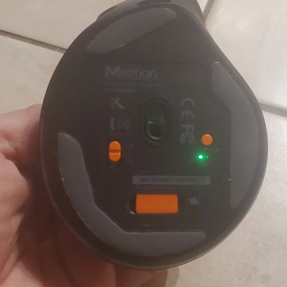 Meetion BTM010L Left Handed Computer Mouse Black